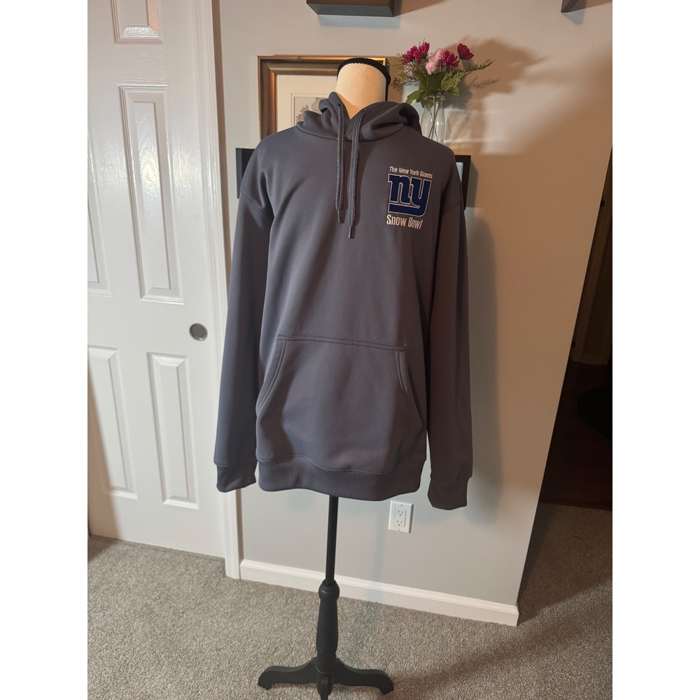 Adidas Men XL New York Giants Snow Bowl Climawarm Hoodie Gray